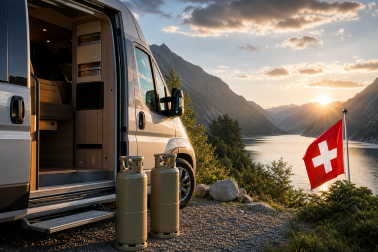 Réglementation bouteille gaz camping-car en Suisse
