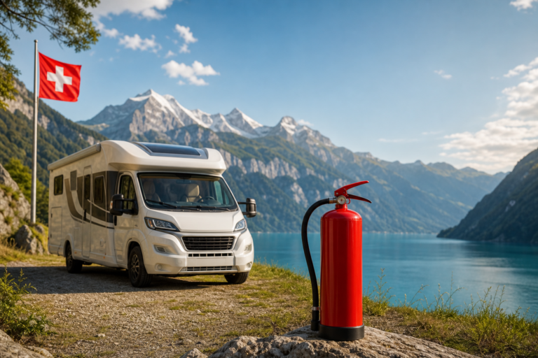 Extincteur camping-car : obligation légale en Suisse